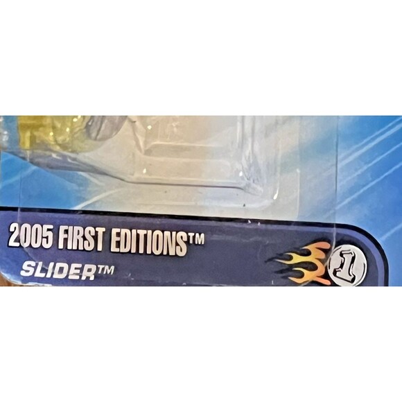 2005 Hot Wheels #47 First Editions-Torpedoes 7/10 SLIDER Lime w/5 Spoke Wheels - Picture 3 of 6